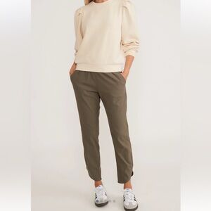Marine Layer R-Spun Modal Blend Pants S | Olive Green Cropped | Sustainable